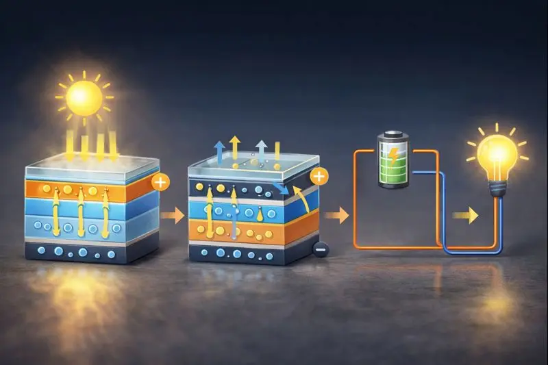 How perovskite solar cells generate electricity