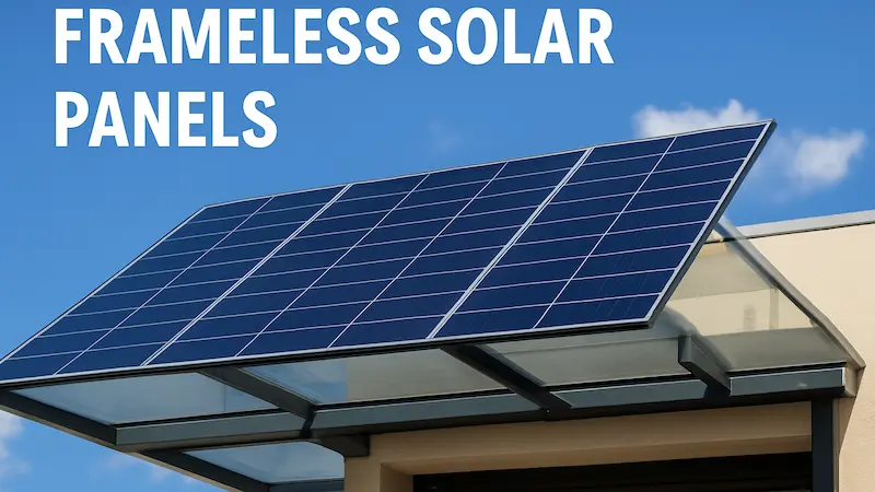 What is a Frameless Solar Panel